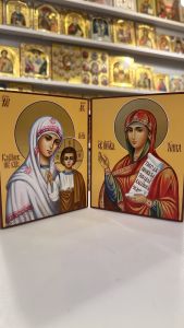Рукописная икона Казанская №61