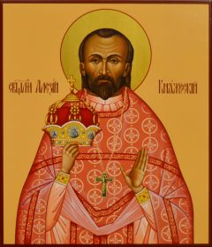 Рукописная икона Алексий Княжеский