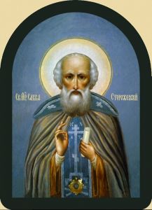 Рукописная икона Савва Сторожевский