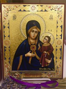 Рукописная икона Армянская с резьбой 5 