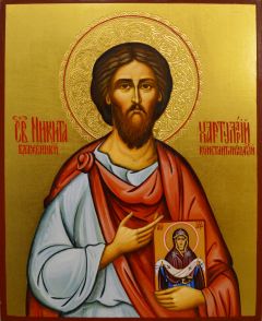 Рукописная икона Никита Хартуларий Константинопольский