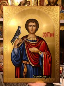 Рукописная икона Трифон 10