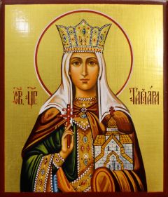 Рукописная икона Тамара царица 4 