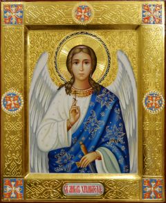 Рукописная икона Ангел Хранитель 133 
