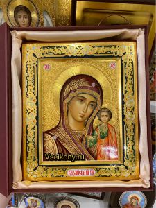 Рукописная Казанская икона 87 