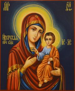 Рукописная икона Иверская 21 