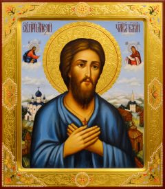 Рукописная икона Алексий Человек Божий №9