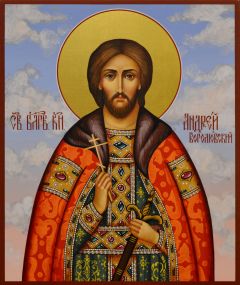 Рукописная икона Святой Андрей Боголюбский