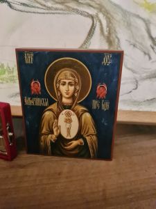 Рукописная икона Албазинская №3