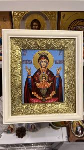 Рукописная икона Неупиваемая Чаша