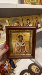 Рукописная икона Поликарп Смирнский