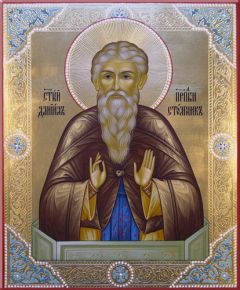 Рукописная икона Даниил Столпник