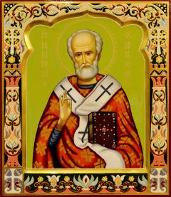 Рукописная икона Николай Чудотворец 103 