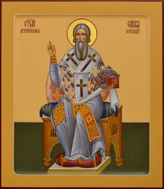 Рукописная икона Савва Сербский