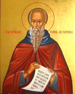 Рукописная икона Иоанн Лествичник