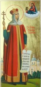 Рукописная икона Иулиания Вяземская