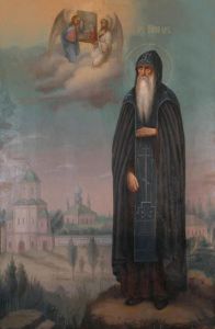 Рукописная икона Никандр Псковский