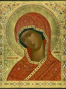 Рукописная икона Огневидная