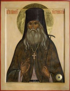 Рукописная икона Пимен Угрешский
