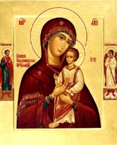 Рукописная икона Пименовская