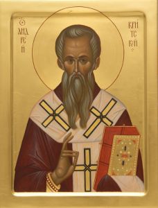 Рукописная икона Андрей Критский