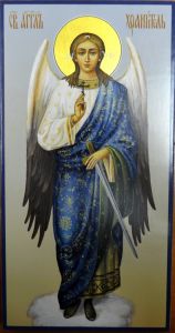 Рукописная икона Ангела Хранителя