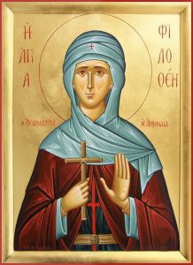 Рукописная икона Филофея Афинская