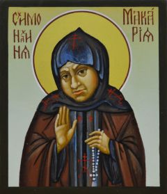 Рукописная икона Макария схимонахиня