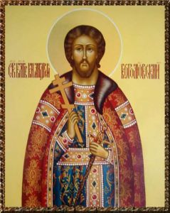 Рукописная икона Святой Андрей Боголюбский