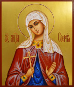 Рукописная икона София Римская